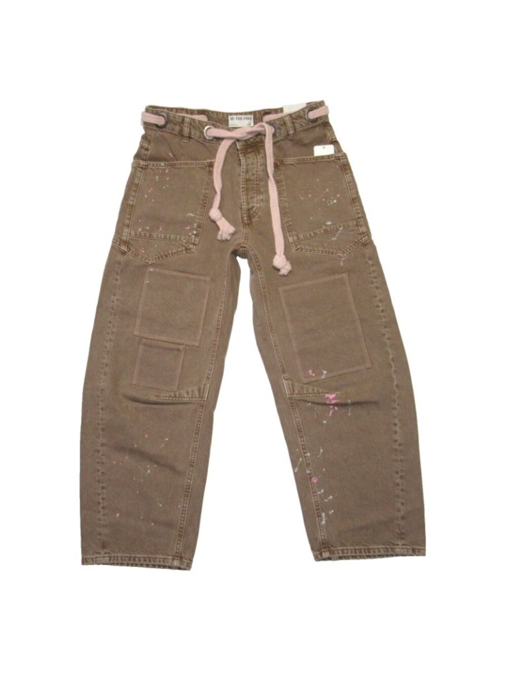 We The Free Brown Patchwork Utility Jeans - Picture 5 of 12